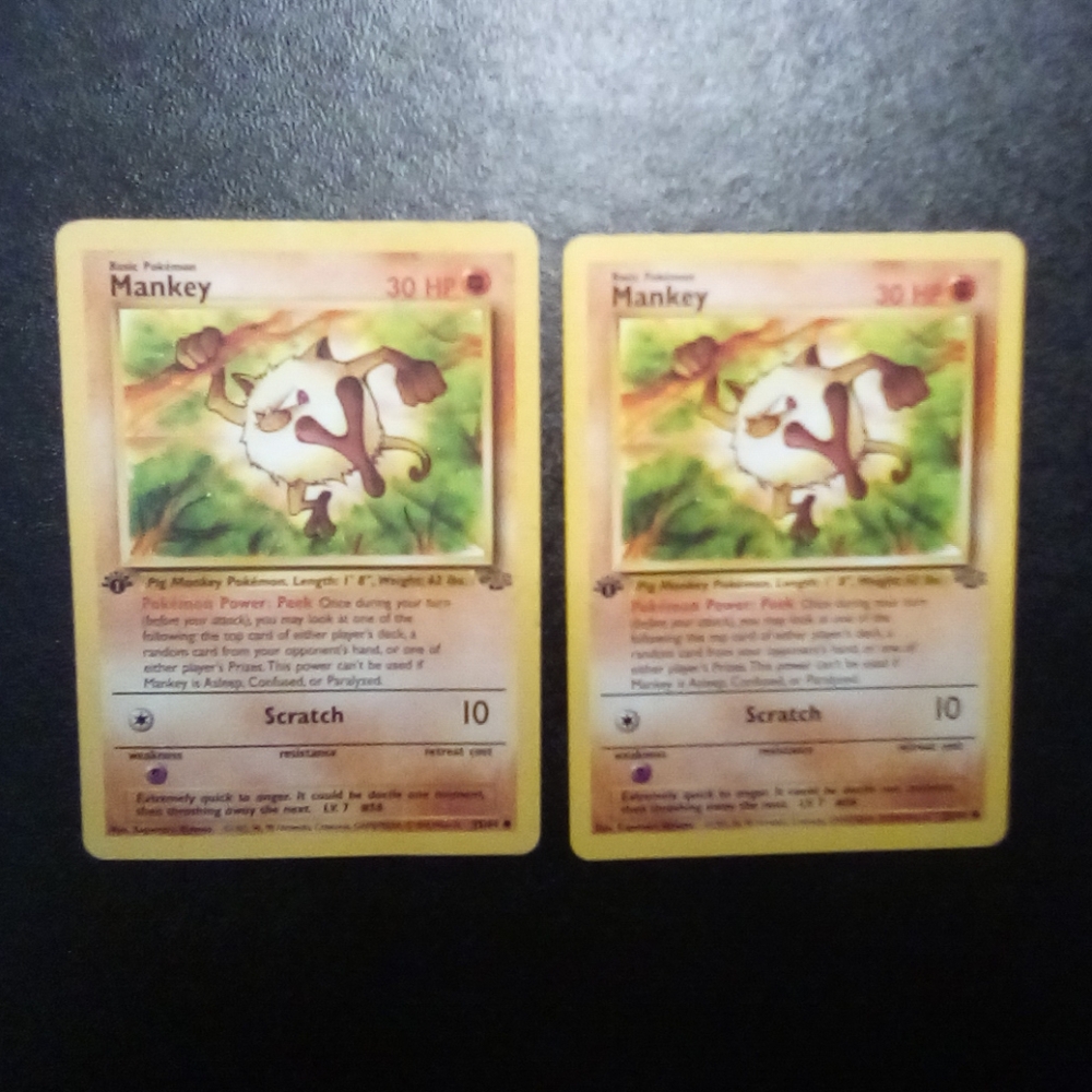 ✨First Edition Mankey Evolution Pokemon Card Bundle✨ - Picture 2 of 13